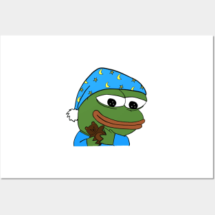 bedtime pepe - sleepo peepo Posters and Art